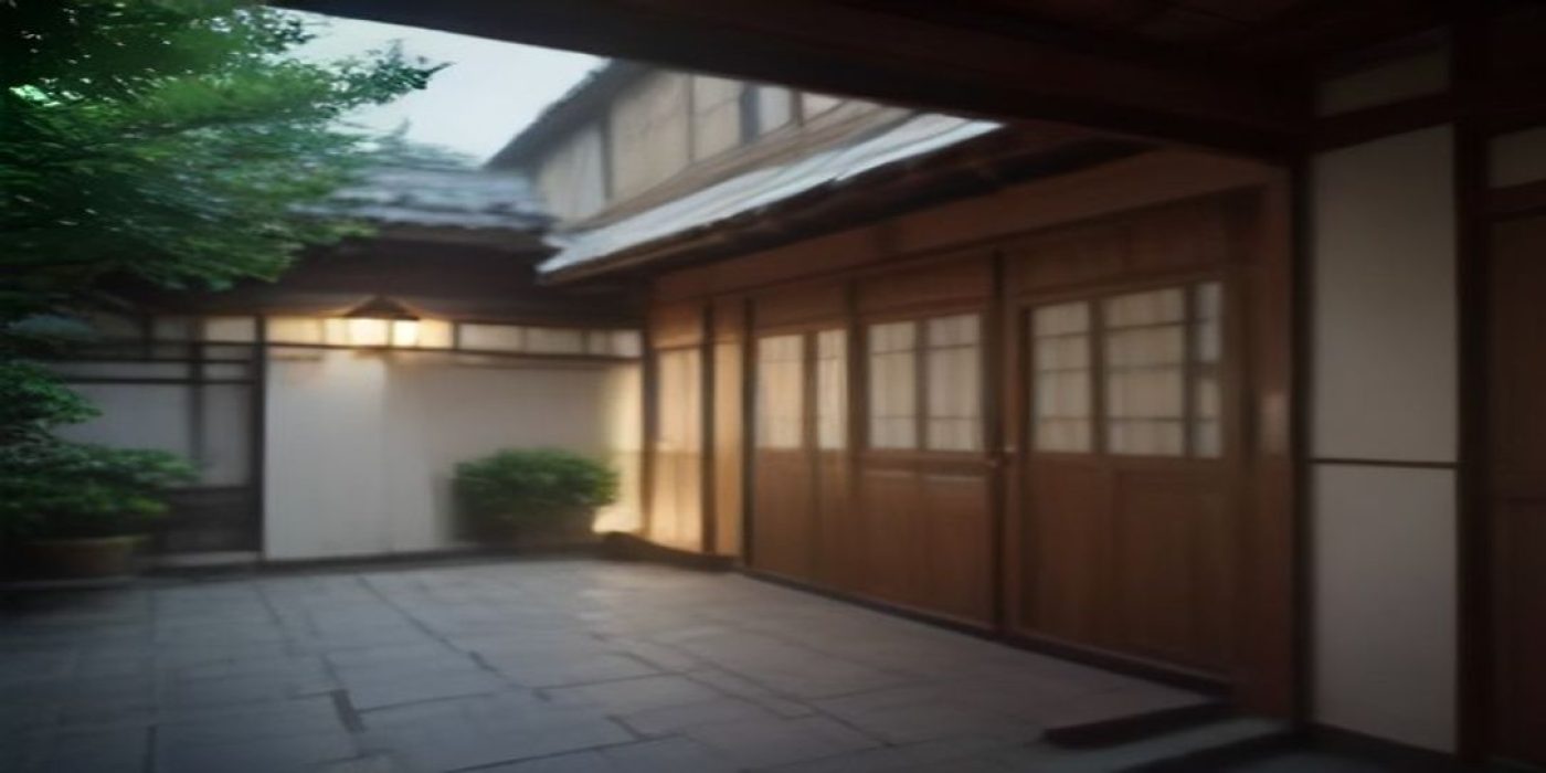 现代家居客厅中用户在超大曲面屏幕上流畅播放高清影视内容，藏青色调冷光氛围，金色光效点缀屏幕边框，沉浸感十足的观影场景